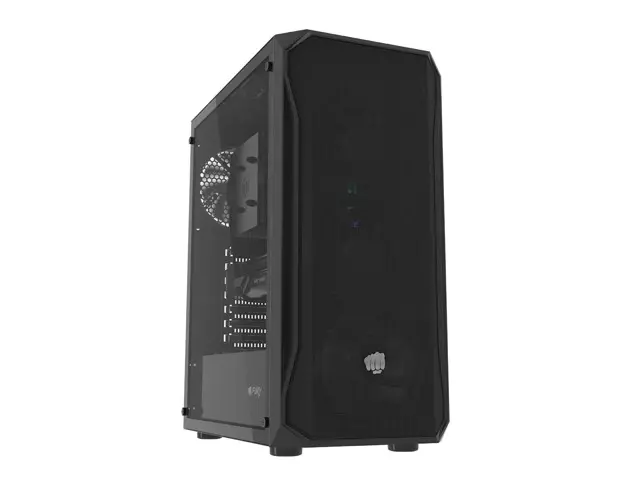 Кутия за компютър, Fury PC Case Shobo SH4 Midi Tower, Window, Black