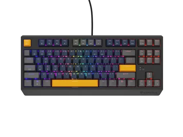 Клавиатура, Genesis Gaming Keyboard Thor 230 TKL Naval Blue Positive US Black RGB Mechanical Outemu Panda - image 3