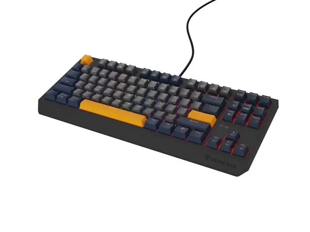 Клавиатура, Genesis Gaming Keyboard Thor 230 TKL Naval Blue Negative US RGB Mechanical Outemu Panda