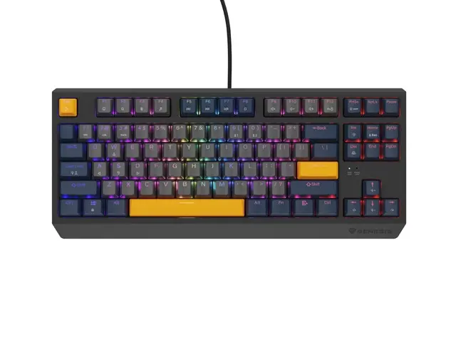 Клавиатура, Genesis Gaming Keyboard Thor 230 TKL Naval Blue Negative US RGB Mechanical Outemu Panda - image 5
