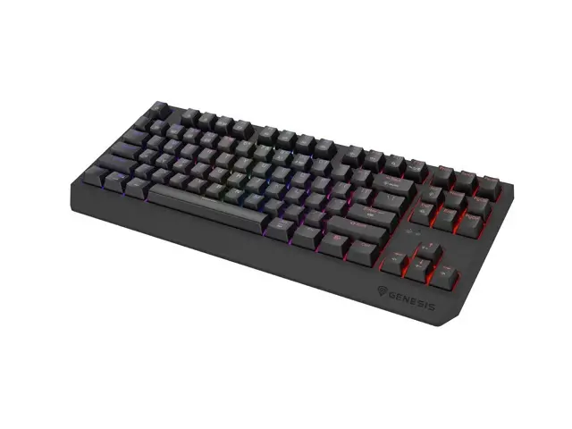 Клавиатура, Genesis Gaming Keyboard Thor 230 TKL Wireless US Black RGB Mechanical Outemu Red