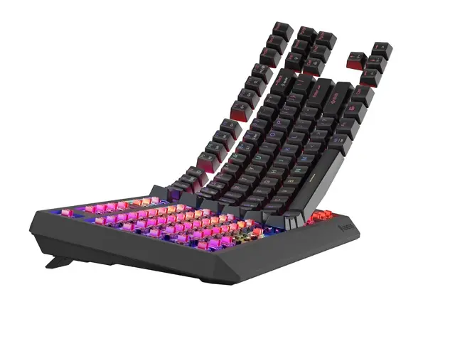 Клавиатура, Genesis Gaming Keyboard Thor 230 TKL Wireless US Black RGB Mechanical Outemu Red - image 3