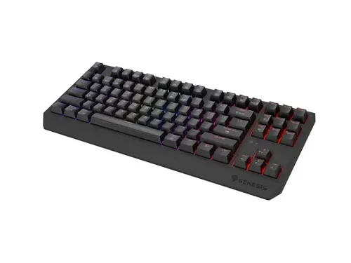 Клавиатура, Genesis Gaming Keyboard Thor 230 TKL Wireless US Black RGB Mechanical Outemu Red