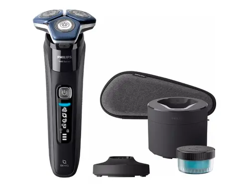 PHILIPS Aparat de bărbierit electric 7000 pentru bărbierit uscat și umed lame SteelPrecision husă de depozitare sistem de curățare - 8