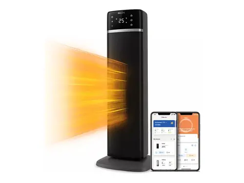 PHILIPS Ενεργειακά αποδοτικό κεραμικό θερμαντικό 5 ενσωματωμένες λειτουργίες προστασίας για χώρους 20m2 AI Air+ App - 1