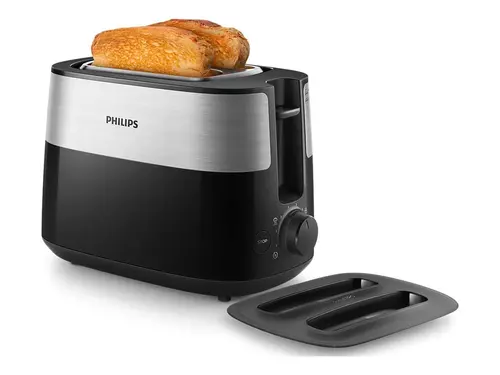 PHILIPS Prăjitor de pâine Viva Collection HD2517/90 8 setări Auto off negru - 1