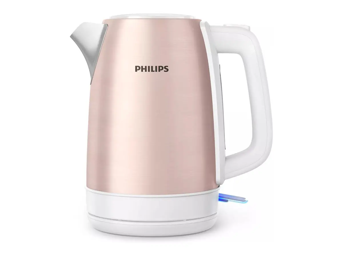 PHILIPS Fierbător electric DailyCollection 1,7l carcasă metalică - culoare roz