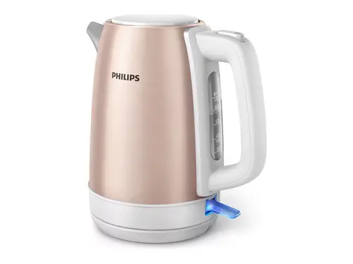 PHILIPS Eлектрическа кана DailyCollection 1,7л метален корпус - цвят розов - 2