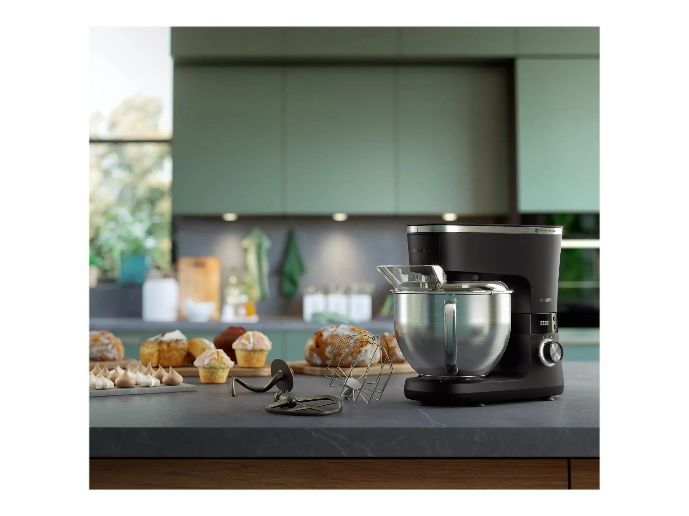 PHILIPS Πλανητικό μίξερ 1000W μεταλλικό μπολ 5.5λ - image 4