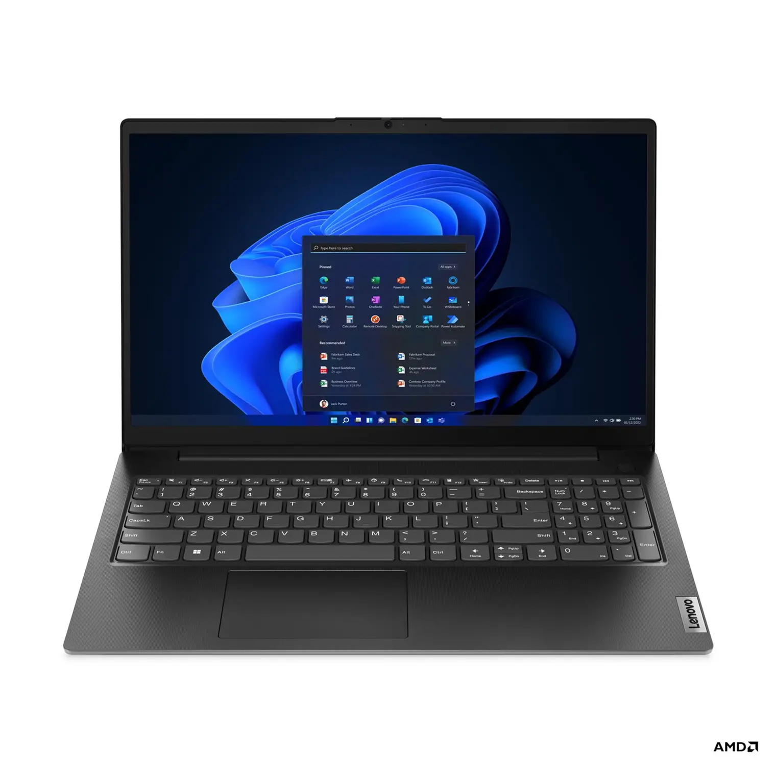Лаптоп, Lenovo V15 G4 AMD Ryzen 3 7320U (up to 4.1GHz, 4MB), 16GB LPDDR5 5500MHz, 512GB SSD, 15.6" FHD (1920x1080) TN AG, AMD Radeon 610M Graphics, WLAN, BT, HD 720p Cam, DOS, 3Y CCI