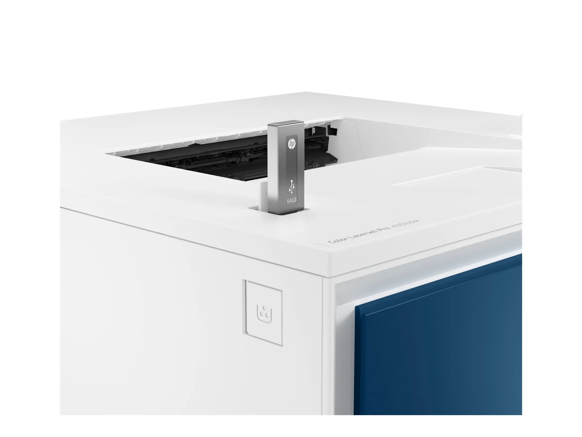 Imprimantă HP Color LaserJet Pro 4202dw, color, Duplex, laser, A4, 600x600dpi, 35ppm monocrom, 33ppm color, 300 de coli, LAN, USB, Wi-Fi, Bluetooth LE - image 2