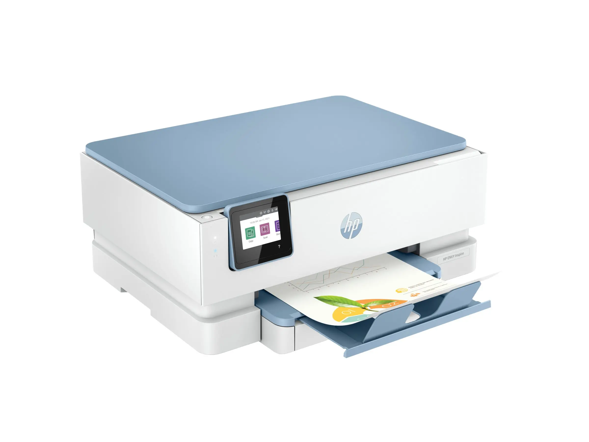 HP ENVY Inspire 7221e AiO Print Scan Copy EMEA Surf Blue Printer 15ppm/10ppm - image 9