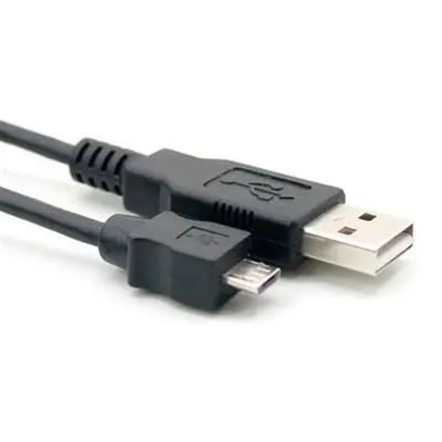 Кабел ACT SB0005, USB-A мъжко - micro USB-B женско, 0.50 м, Черен