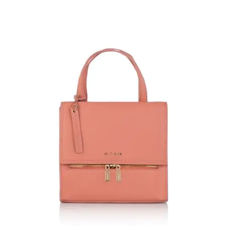 Дамска малка раница в розово - ROSSI