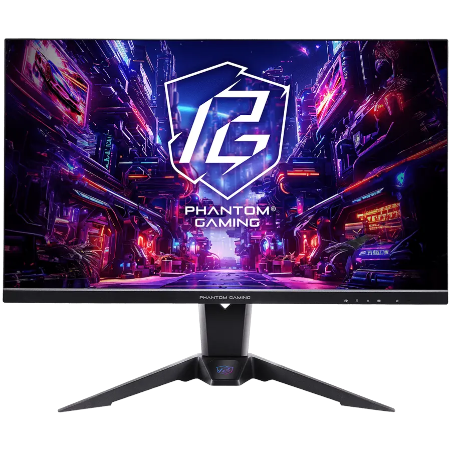 Asrock Gaming Monitor, 27" QHD(2560x1440) IPS, 180 Hz, 99% sRGB, 1000:1, 16:9, 400 cd/m², 178º/178º, 1ms (MPRT), AMD FreeSync, Flicker-free, Height, Swivel, Tilt, 2x 2W Speakers, 2x HDMI 2.0, 1x DP 1.4, 1x Audio Jack (3.5mm), Wi-Fi antenna, 3Y