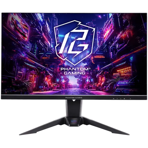 Asrock Gaming Monitor, 27" QHD(2560x1440) IPS, 180 Hz, 99% sRGB, 1000:1, 16:9, 400 cd/m², 178º/178º, 1ms (MPRT), AMD FreeSync, Flicker-free, Height, Swivel, Tilt, 2x 2W Speakers, 2x HDMI 2.0, 1x DP 1.4, 1x Audio Jack (3.5mm), Wi-Fi antenna, 3Y