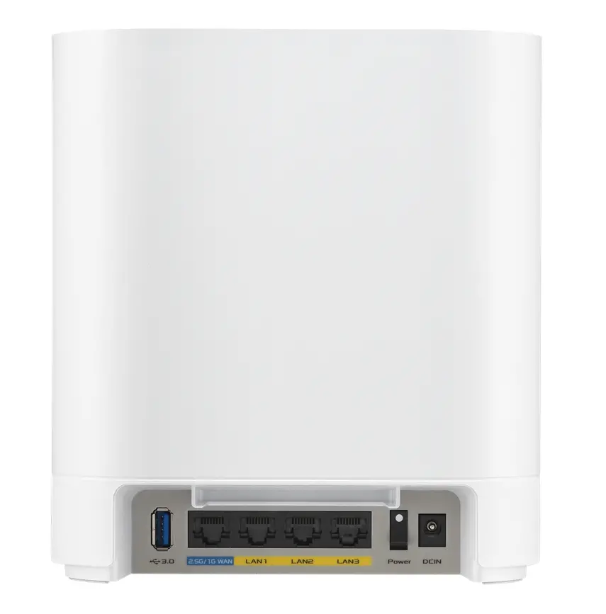 Меш система, Asus Business Mesh WiFi system, ExpertWiFi EBM68 2PK, AX7800, Tri-Band, Quad-Core 1.7GHz CPU, 256MB/1GB Flash/RAM, 2.5G port, OFDMA, Beamforming, 8 SSIDs, customize guest portal, Commercial-Grade Network Security & VPN, wall mounting,White - image 4