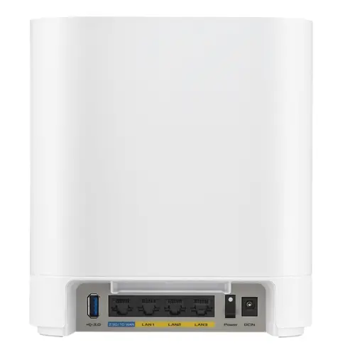 Меш система, Asus Business Mesh WiFi system, ExpertWiFi EBM68 2PK, AX7800, Tri-Band, Quad-Core 1.7GHz CPU, 256MB/1GB Flash/RAM, 2.5G port, OFDMA, Beamforming, 8 SSIDs, customize guest portal, Commercial-Grade Network Security & VPN, wall mounting,White - image 4