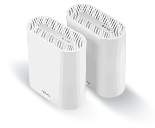 Меш система, Asus Business Mesh WiFi system, ExpertWiFi EBM68 2PK, AX7800, Tri-Band, Quad-Core 1.7GHz CPU, 256MB/1GB Flash/RAM, 2.5G port, OFDMA, Beamforming, 8 SSIDs, customize guest portal, Commercial-Grade Network Security & VPN, wall mounting,White