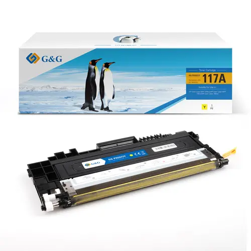 Κασέτα τόνερ, G&G NT-PH2072Y, κίτρινο – συμβατή με HP W2072A (117A), Color Laser MFP 179FNW/MFP 178NW/150NW - 1