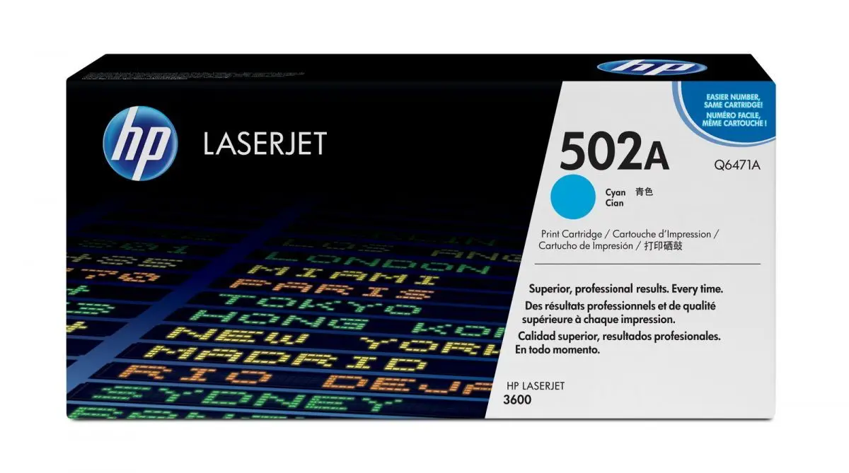 КАСЕТА ЗА HP Color Laserjet 3600 - /502A/ - Cyan - /502A/ - PN Q6471A