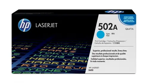 CARTUȘ PENTRU HP Color Laserjet 3600 - /502A/ - Cyan - /502A/ - PN Q6471A - 1