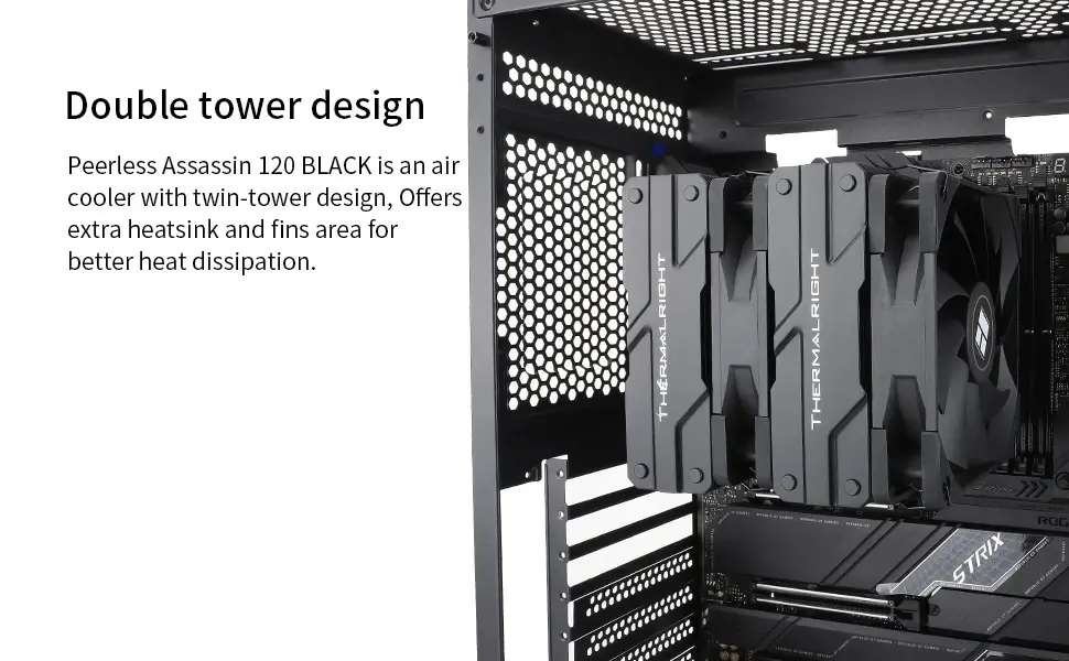 Thermalright ψύκτρα CPU Cooler Peerless Assassin 120 Black - Dual-Tower - LGA1851/LGA1700/AM5 - image 9
