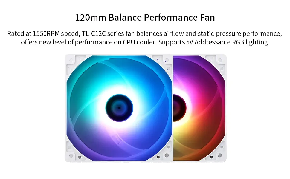 Thermalright ψύκτρα CPU Cooler Peerless Assassin 120 SE A-RGB Λευκό - Διπλός πύργος - LGA1851/LGA1700/AM5 - image 11