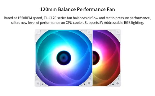 Thermalright cooler CPU Peerless Assassin 120 SE A-RGB Alb - Turn dublu - LGA1851/LGA1700/AM5 - 12
