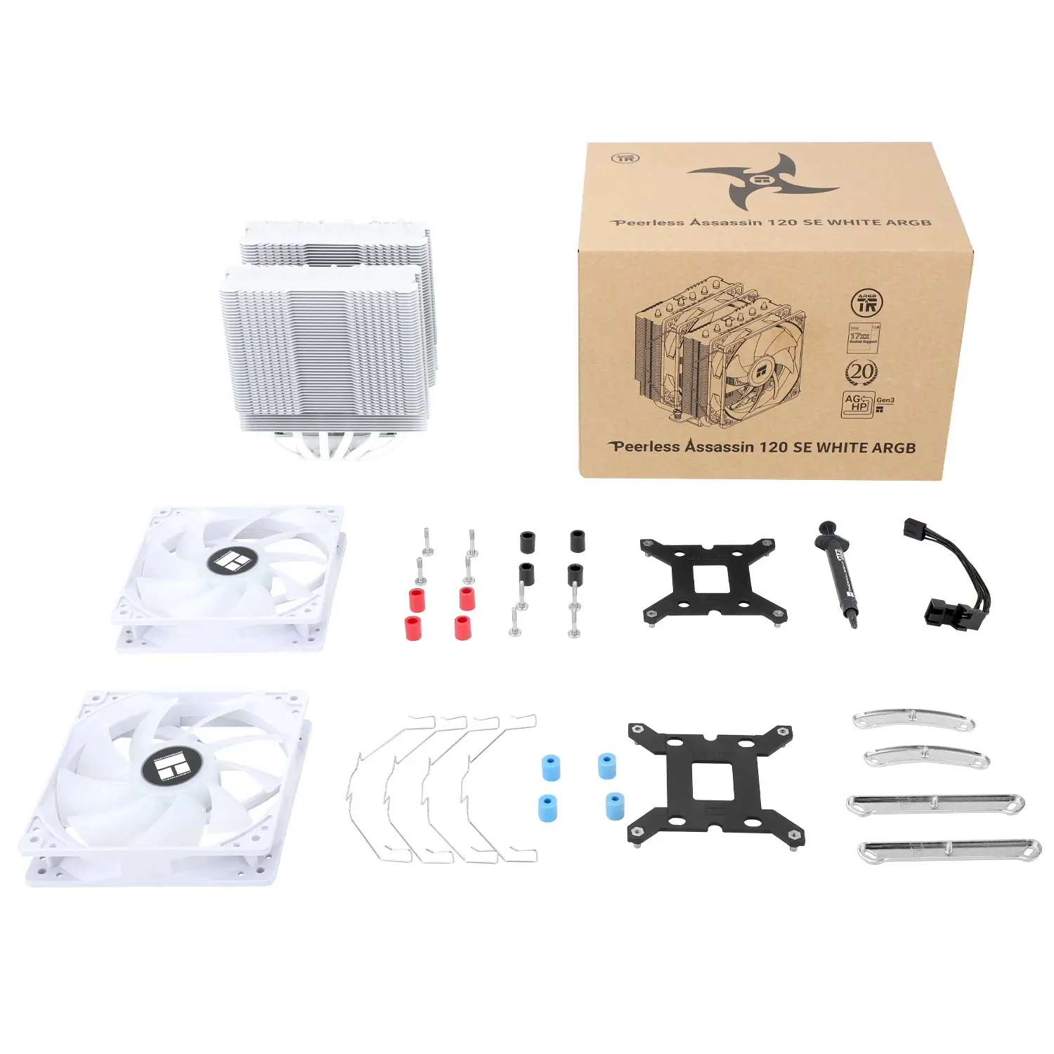 Thermalright ψύκτρα CPU Cooler Peerless Assassin 120 SE A-RGB Λευκό - Διπλός πύργος - LGA1851/LGA1700/AM5 - image 8