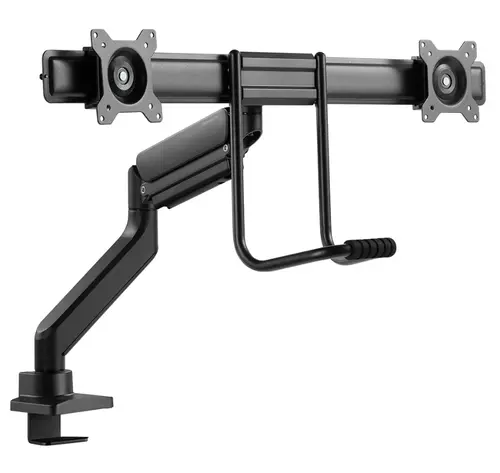 Стойка, Neomounts Screen Desk Mount 2 screens (topfix clamp & grommet) for 2 Monitor Screens, Black - image 4