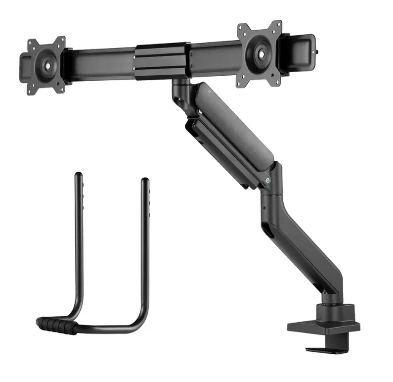 Стойка, Neomounts Screen Desk Mount 2 screens (topfix clamp & grommet) for 2 Monitor Screens, Black - image 6