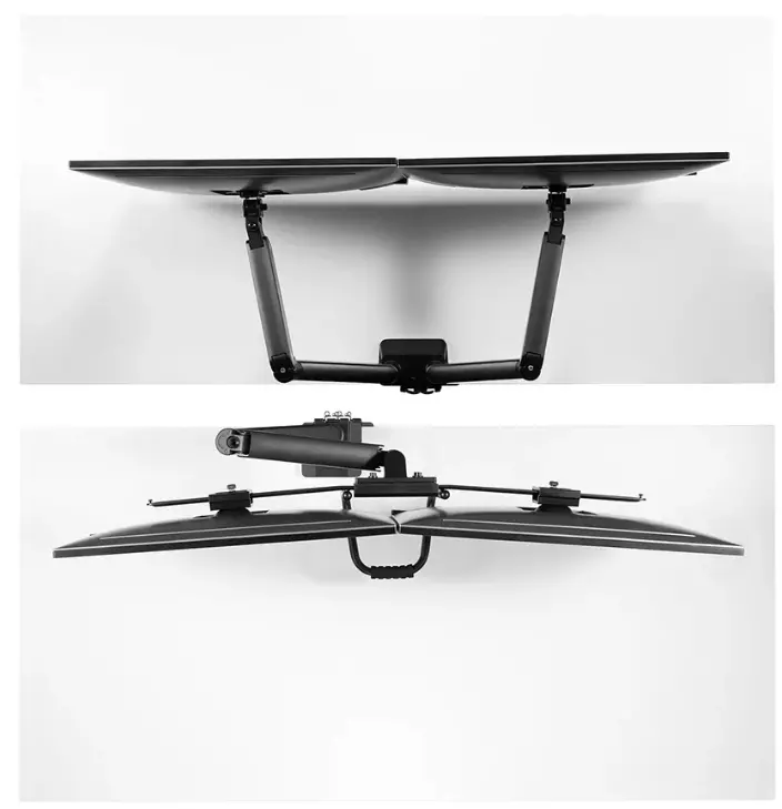 Стойка, Neomounts Screen Desk Mount 2 screens (topfix clamp & grommet) for 2 Monitor Screens, Black - image 7