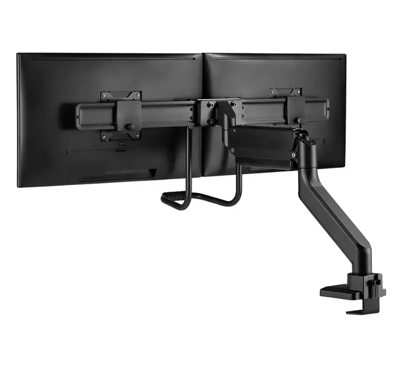 Стойка, Neomounts Screen Desk Mount 2 screens (topfix clamp & grommet) for 2 Monitor Screens, Black - image 9
