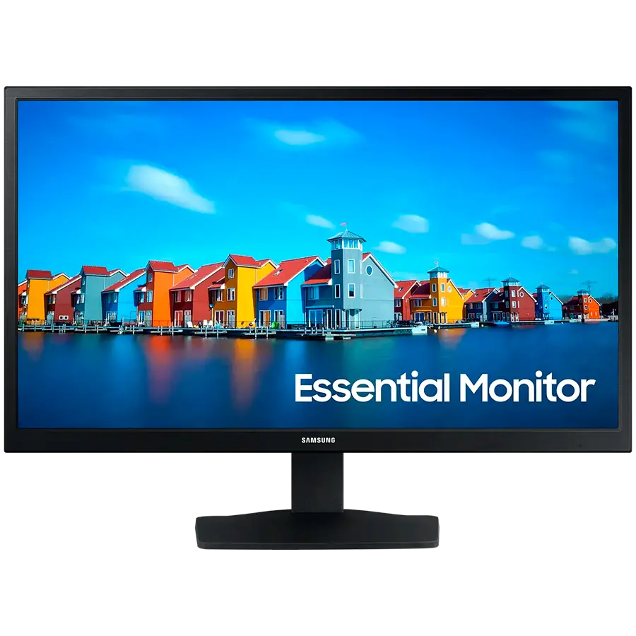 Monitor LED Samsung LS24A336NHUXEN S33A, 24" FHD FLAT 16:9 (1920x1080) VA 60Hz, 250 cd/㎡, 3000:1, 5ms, 178/178, 1xVGA 1xHDMI, Tilt, VESA 75x75, 2Y