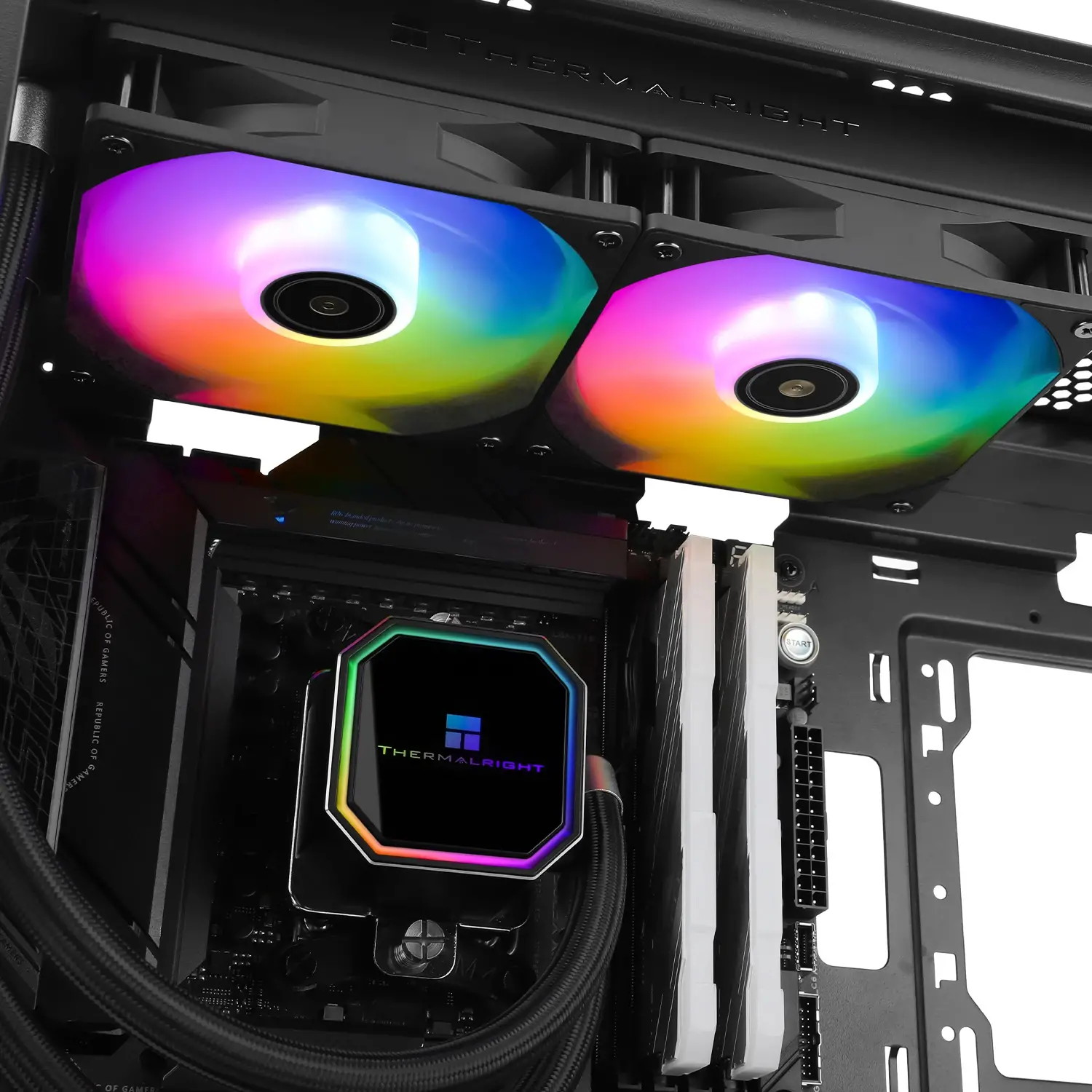 Thermalright водно охлаждане Frozen Prism 240 Black ARGB - LGA1851/LGA1700/AM5 - image 6