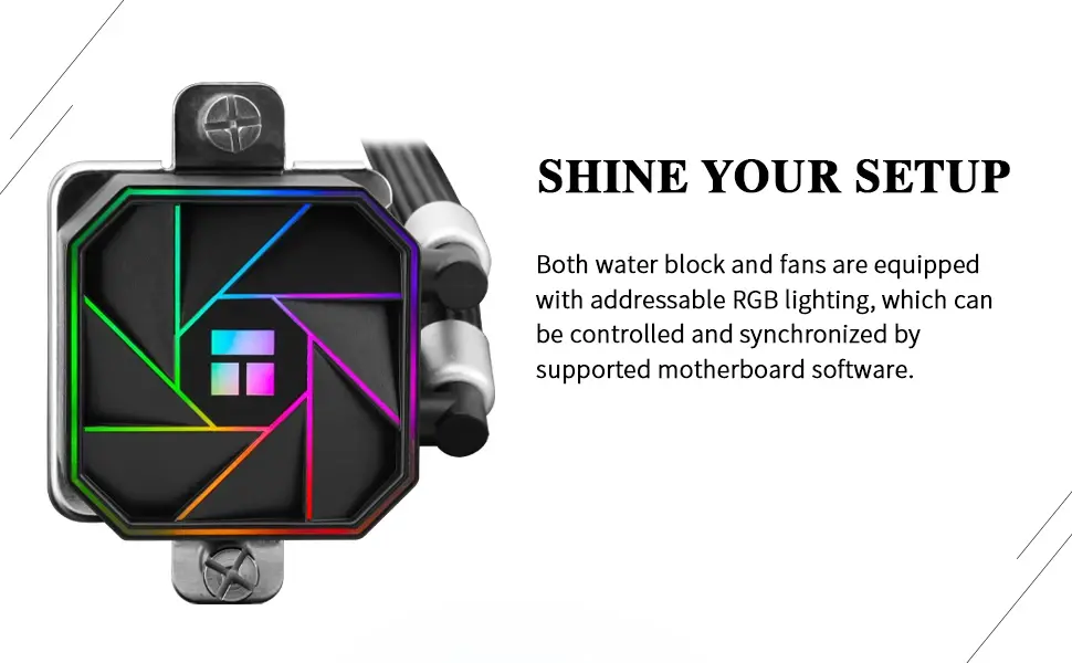 Thermalright водно охлаждане Water Cooling Aqua Elite 360 Black A-RGB V3 - LGA1851/LGA1700/AM5 - image 10