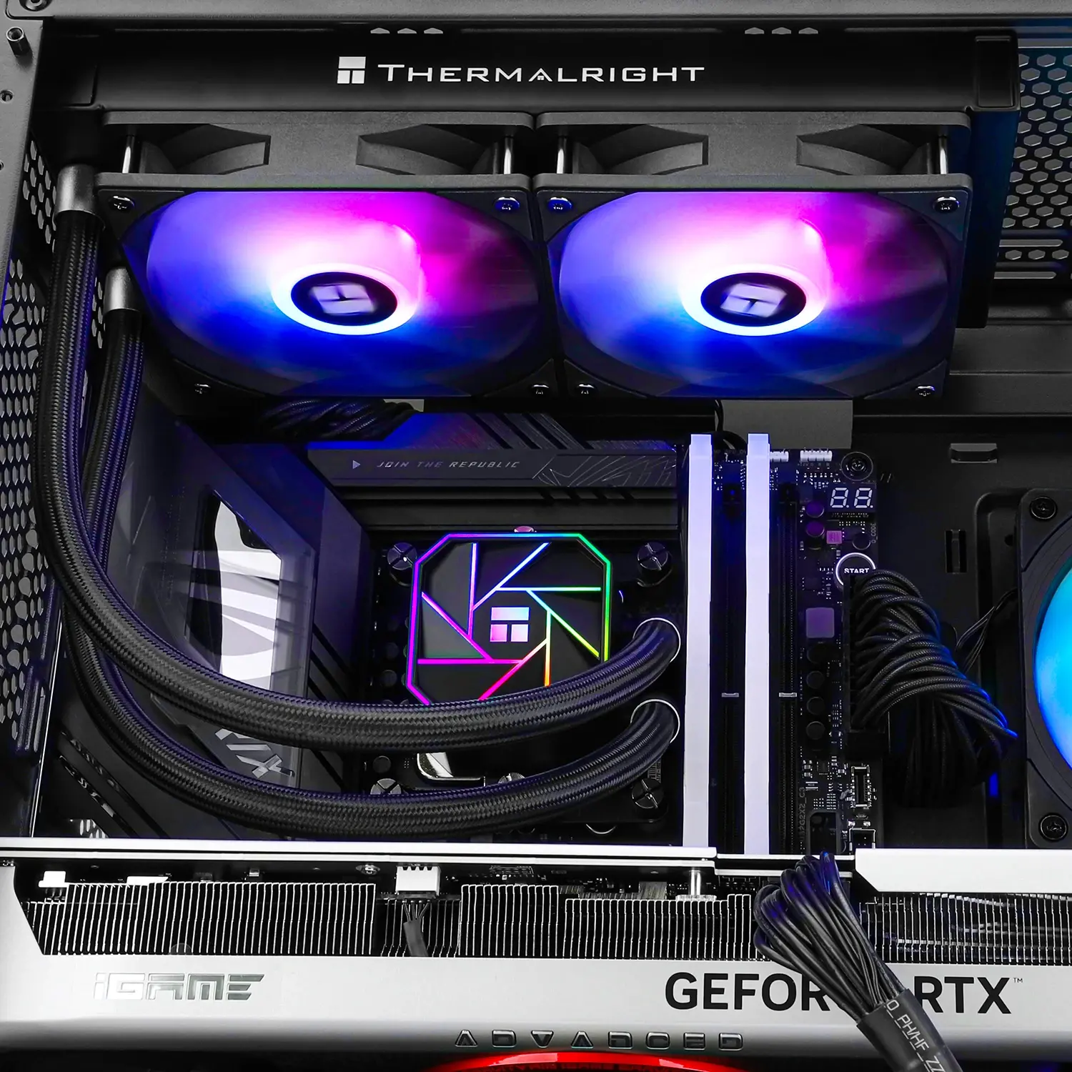 Thermalright водно охлаждане Water Cooling Aqua Elite 240 Black A-RGB V3 - LGA1851/LGA1700/AM5 - image 4
