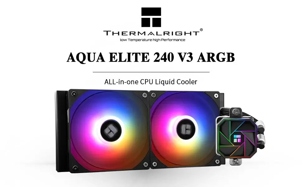 Thermalright водно охлаждане Water Cooling Aqua Elite 240 Black A-RGB V3 - LGA1851/LGA1700/AM5 - image 8