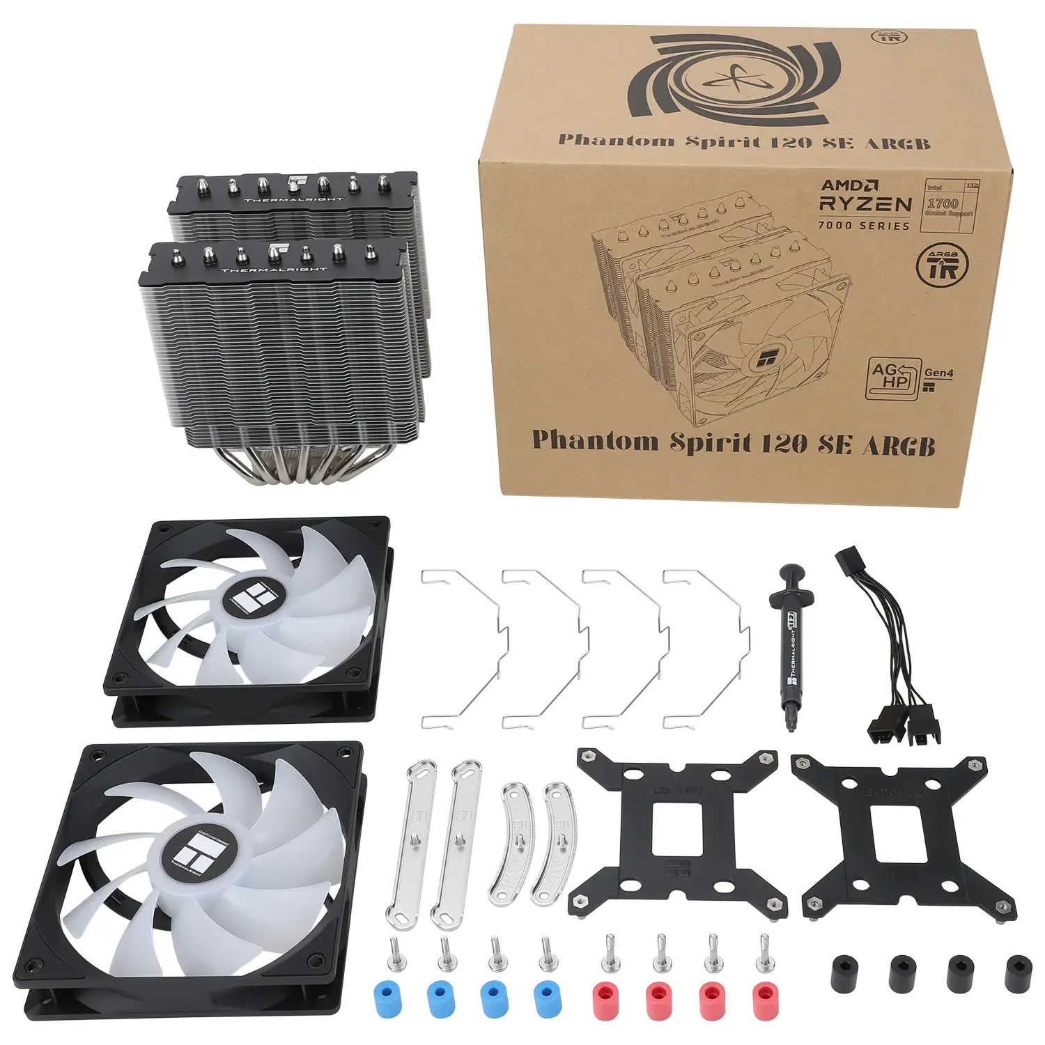 Thermalright ψύκτρα CPU Cooler Phantom Spirit 120 SE A-RGB - Dual-Tower - LGA1851/LGA1700/AM5 - image 8
