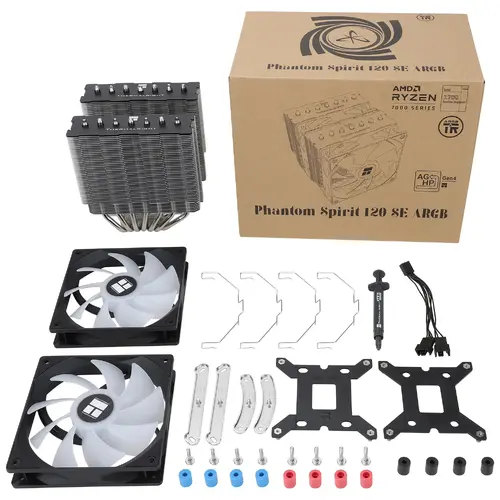 Thermalright охладител CPU Cooler Phantom Spirit 120 SE A-RGB - Dual-Tower - LGA1851/LGA1700/AM5 - image 8