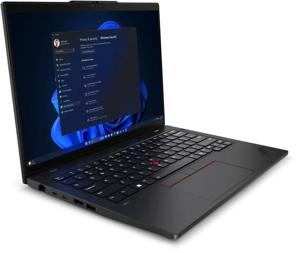 Лаптоп, Lenovo ThinkPad L14 G5 Intel Core Ultra 5 125U (up to 4.3GHz, 12MB), 16GB DDR5-5600, 512GB SSD, 14" WUXGA (1920x1200) IPS AG, Intel Graphics, 5MP&IR Cam, Backlit KB, Black, WLAN, BT, SCR, FPR, Win11Pro, 3Y Onsite - image 2