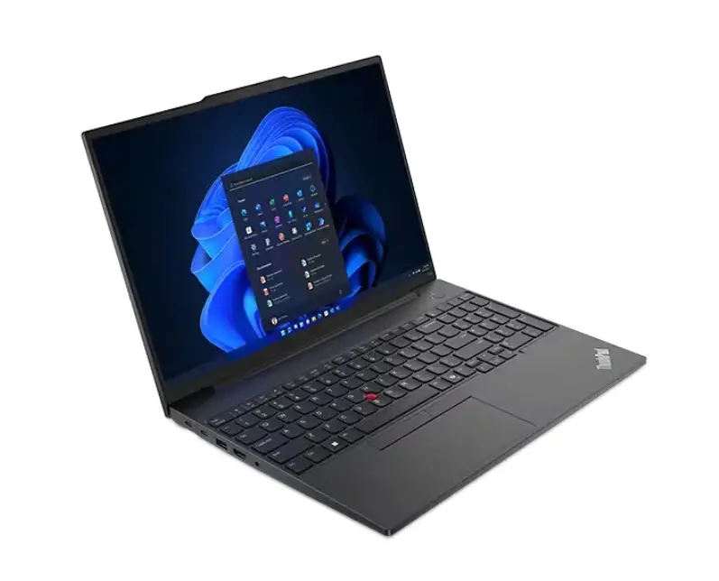 Лаптоп, Lenovo ThinkPad E16 G2 Intel Core Ultra 5 125U (up to 4.3GHz, 12MB), 32GB(16+16) DDR5-5600, 1TB SSD, 16" WUXGA (1920x1200) IPS AG, Intel Arc Graphics, FHD&IR Cam, Backlit KB, Black, WLAN, BT, 3cell, FPR, DOS, 3Y Onsite - image 1