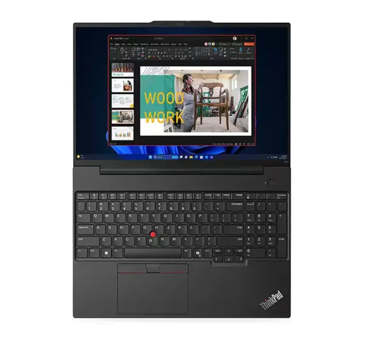 Лаптоп, Lenovo ThinkPad E16 G2 Intel Core Ultra 5 125U (up to 4.3GHz, 12MB), 32GB(16+16) DDR5-5600, 1TB SSD, 16" WUXGA (1920x1200) IPS AG, Intel Arc Graphics, FHD&IR Cam, Backlit KB, Black, WLAN, BT, 3cell, FPR, DOS, 3Y Onsite - image 2