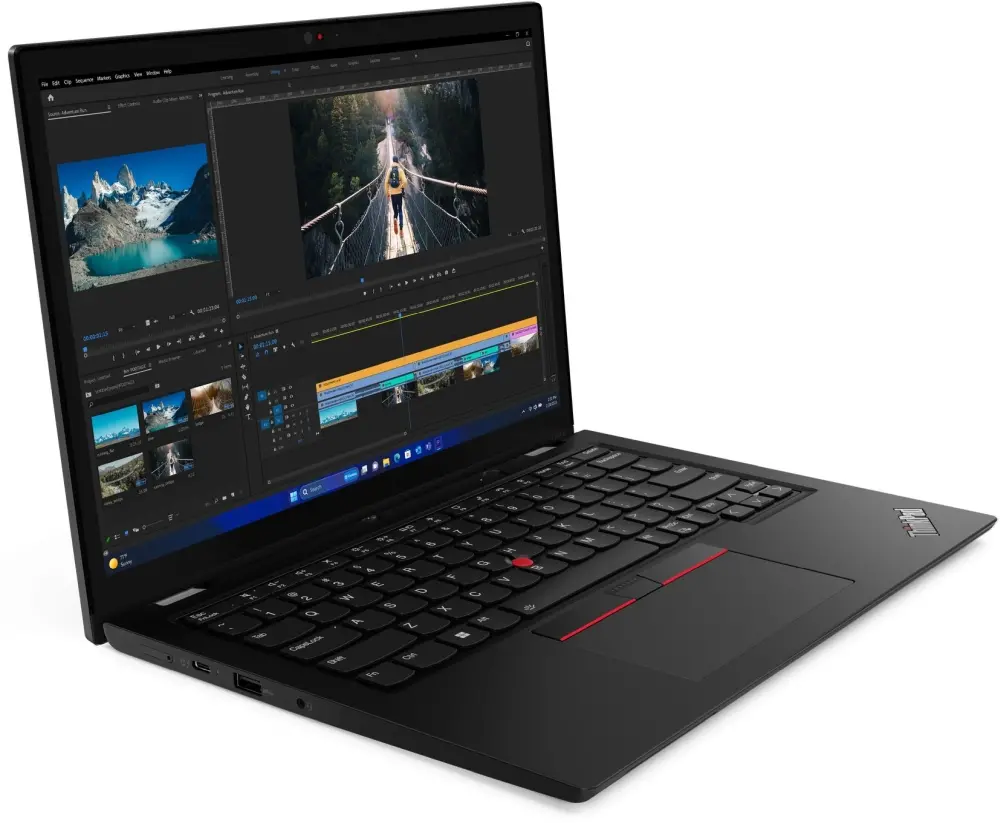 Лаптоп, Lenovo ThinkPad L13 2-in-1 G5 Intel Core Ultra 7 155U (up to 4.8GHz, 12MB), 16GB LPDDR5-6400, 512GB SSD, 13.3" WUXGA (1920x1200) IPS,AR, AS, Touch, Intel Graphics, Front FHD&IR Cam, Backlit KB, Black, Pen, WLAN, BT, 4cell, SCR, FPR, Win11Pro, 3Y Onsite - image 1