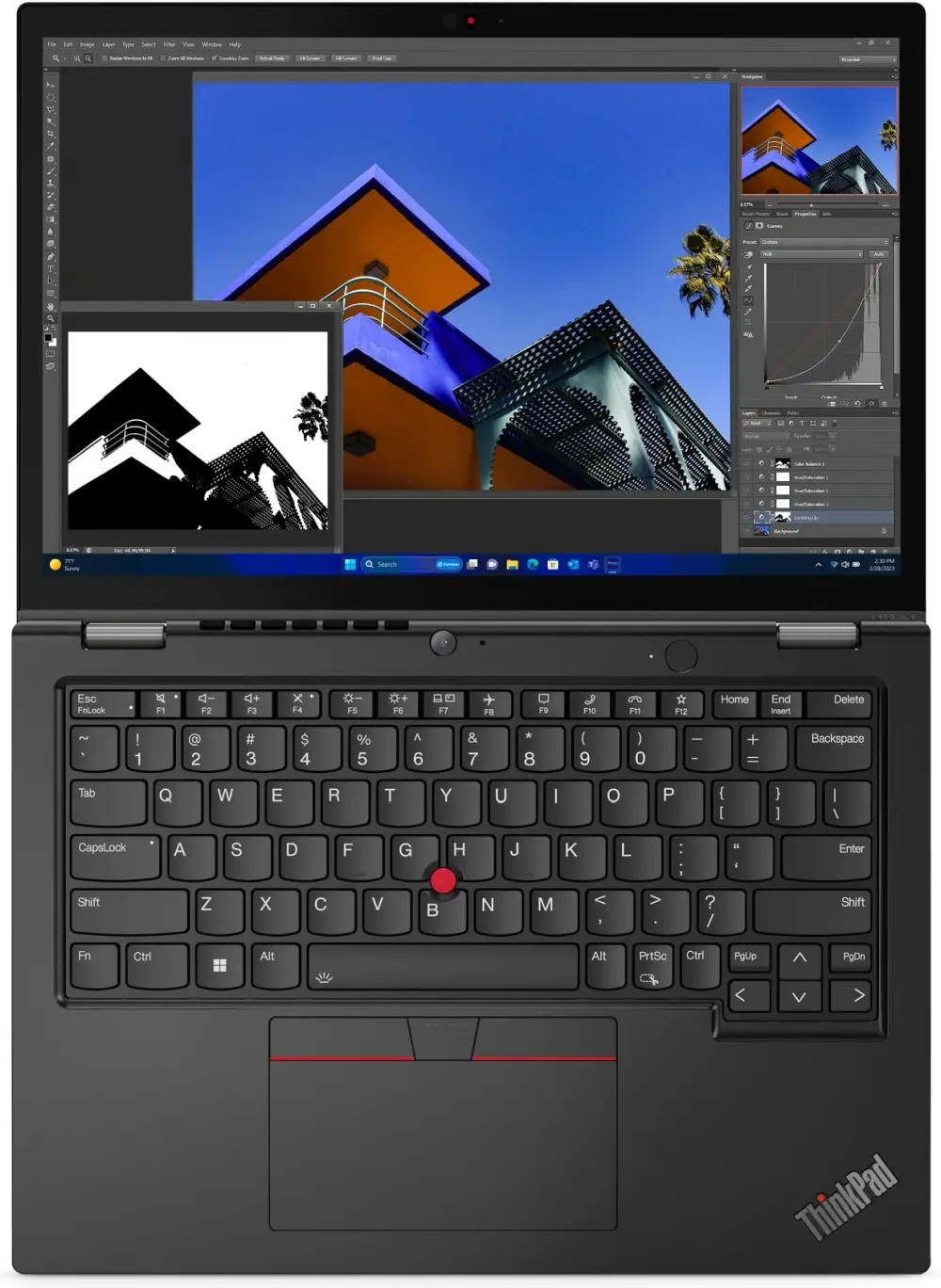 Лаптоп, Lenovo ThinkPad L13 2-in-1 G5 Intel Core Ultra 7 155U (up to 4.8GHz, 12MB), 16GB LPDDR5-6400, 512GB SSD, 13.3" WUXGA (1920x1200) IPS,AR, AS, Touch, Intel Graphics, Front FHD&IR Cam, Backlit KB, Black, Pen, WLAN, BT, 4cell, SCR, FPR, Win11Pro, 3Y Onsite - image 3