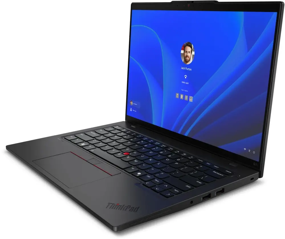 Лаптоп, Lenovo ThinkPad L14 G5 Intel Core Ultra 7 155U (up to 4.8GHz, 12MB), 16GB DDR5-5600, 512GB SSD, 14" WUXGA (1920x1200) IPS AG, Intel Graphics, 5MP&IR Cam, Backlit KB, Black, WLAN, BT, SCR, FPR, Win11Pro, 3Y Onsite - image 3