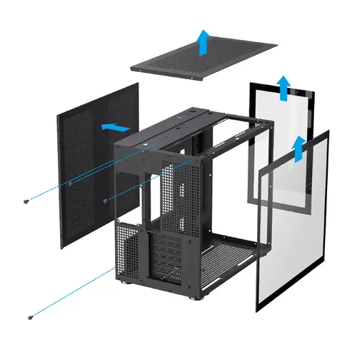 Gamemax carcasă Case ATX - Infinity Black - 19