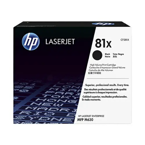 ΚΑΣΕΤΑ ΓΙΑ HP LaserJet Enterprise MFP M630 - ΥΨΗΛΗΣ ΧΩΡΗΤΙΚΟΤΗΤΑΣ - Μαύρο - /81X/ - PN CF281X - 1