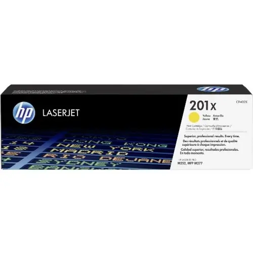 CARTUȘ PENTRU HP Color LaserJet Pro M252/MFP M277 series - CAPACITATE MARE - /201X/ - Galben - PN CF402X - 1